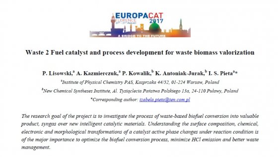 Waste 2 Fuel catalyst and process development for waste biomass verlorization